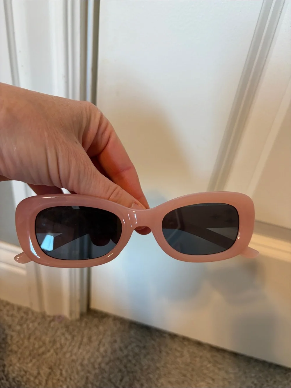 Classic Pink Rectangular Sunglasses - kid accessories